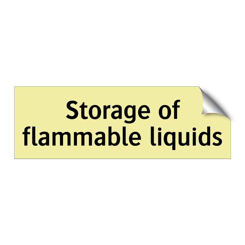 Storage of flammable liquids