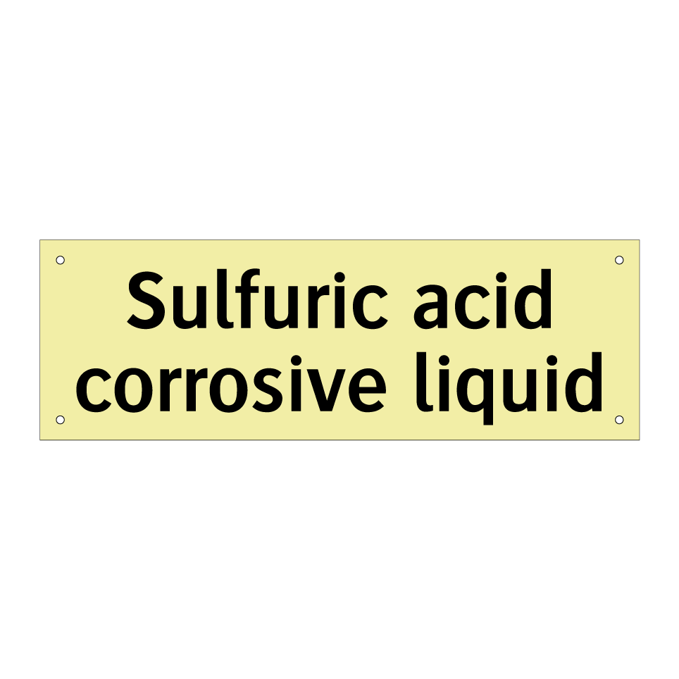 Sulfuric acid corrosive liquid