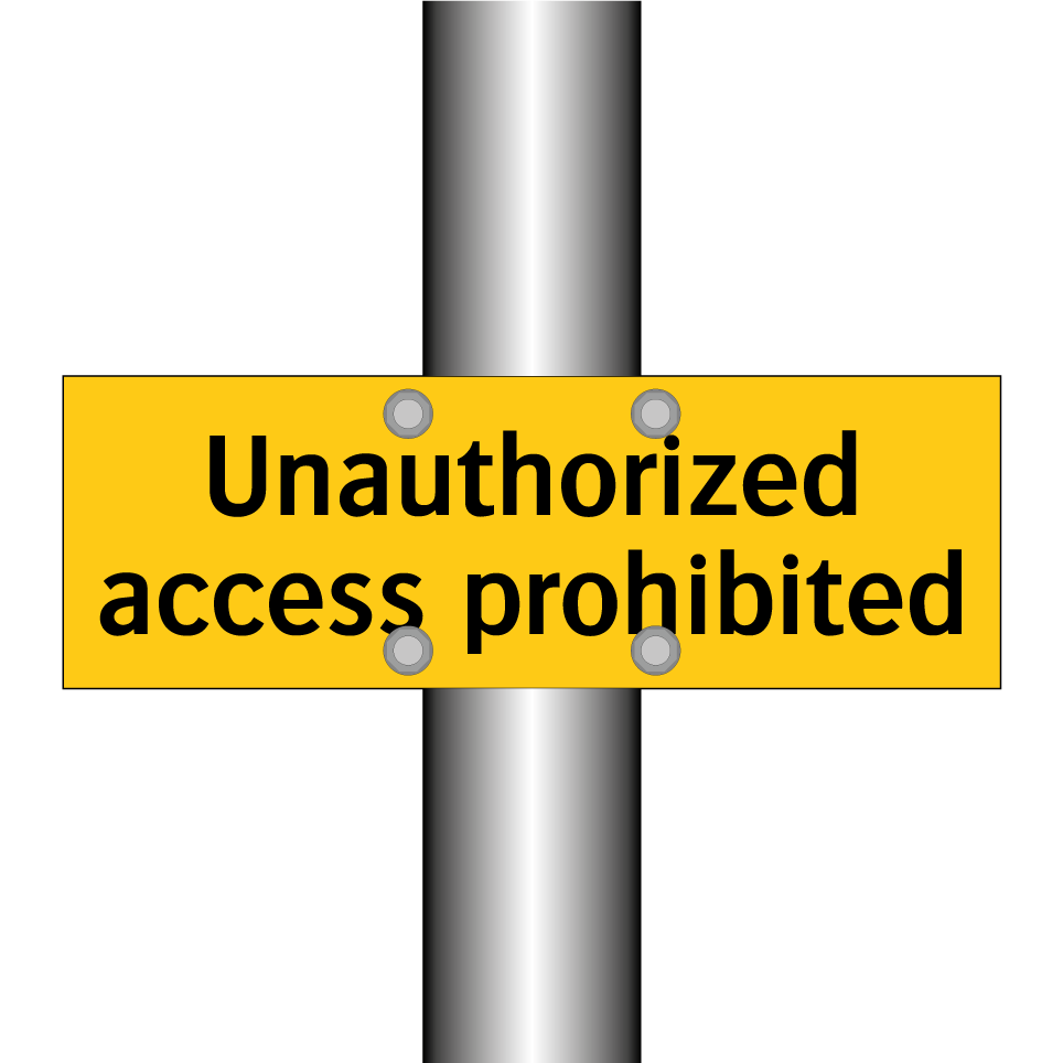 Unauthorized access prohibited