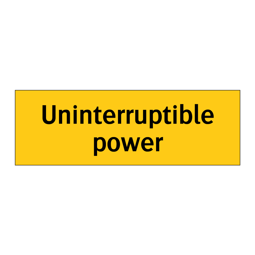 Uninterruptible power