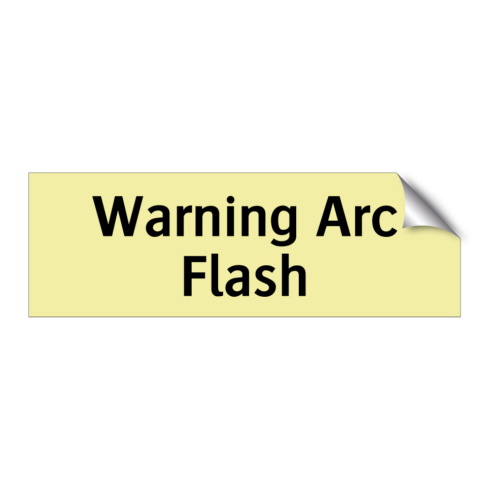 Warning Arc Flash