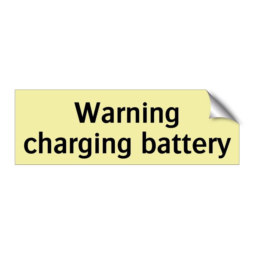 Warning charging battery