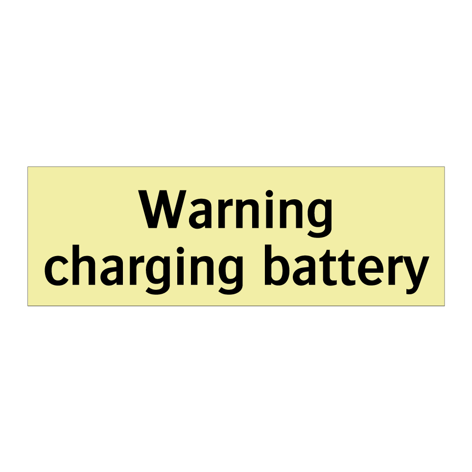 Warning charging battery