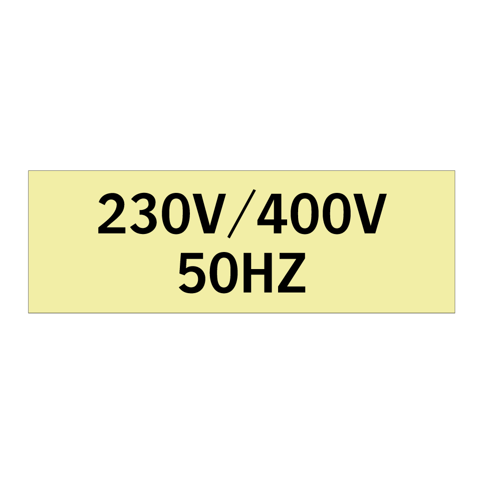 230V/400V 50HZ