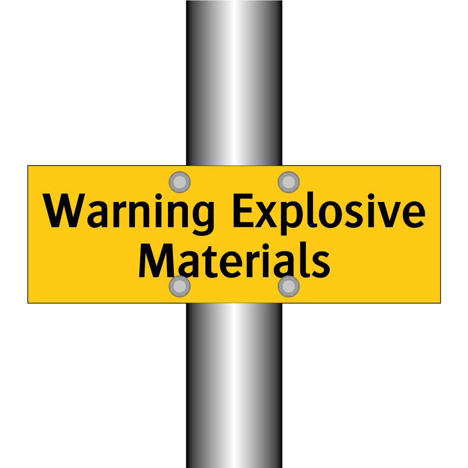 Warning Explosive Materials