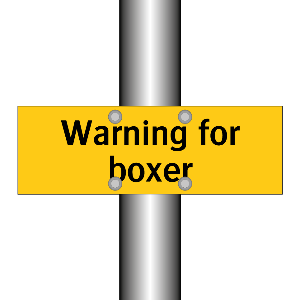 Warning for boxer