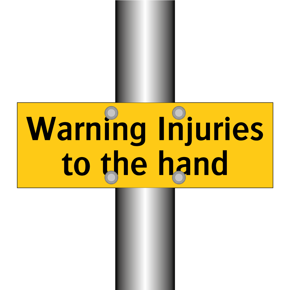 Warning Injuries to the hand
