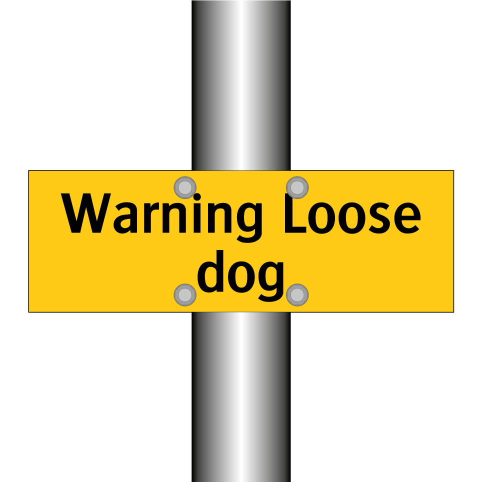 Warning Loose dog