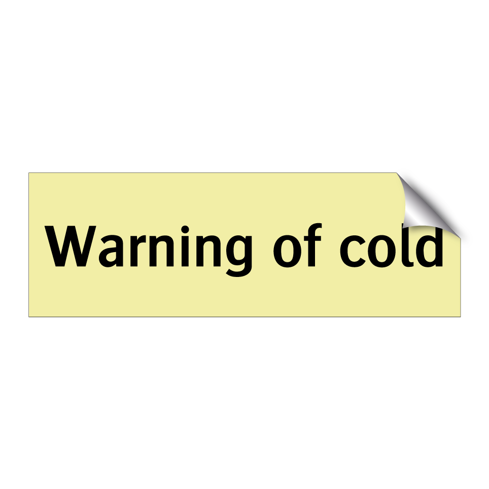 Warning of cold