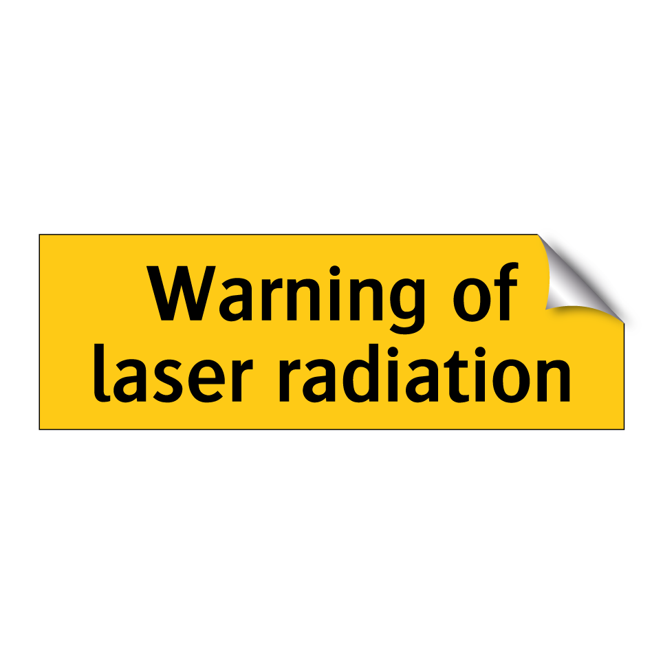 Warning of laser radiation