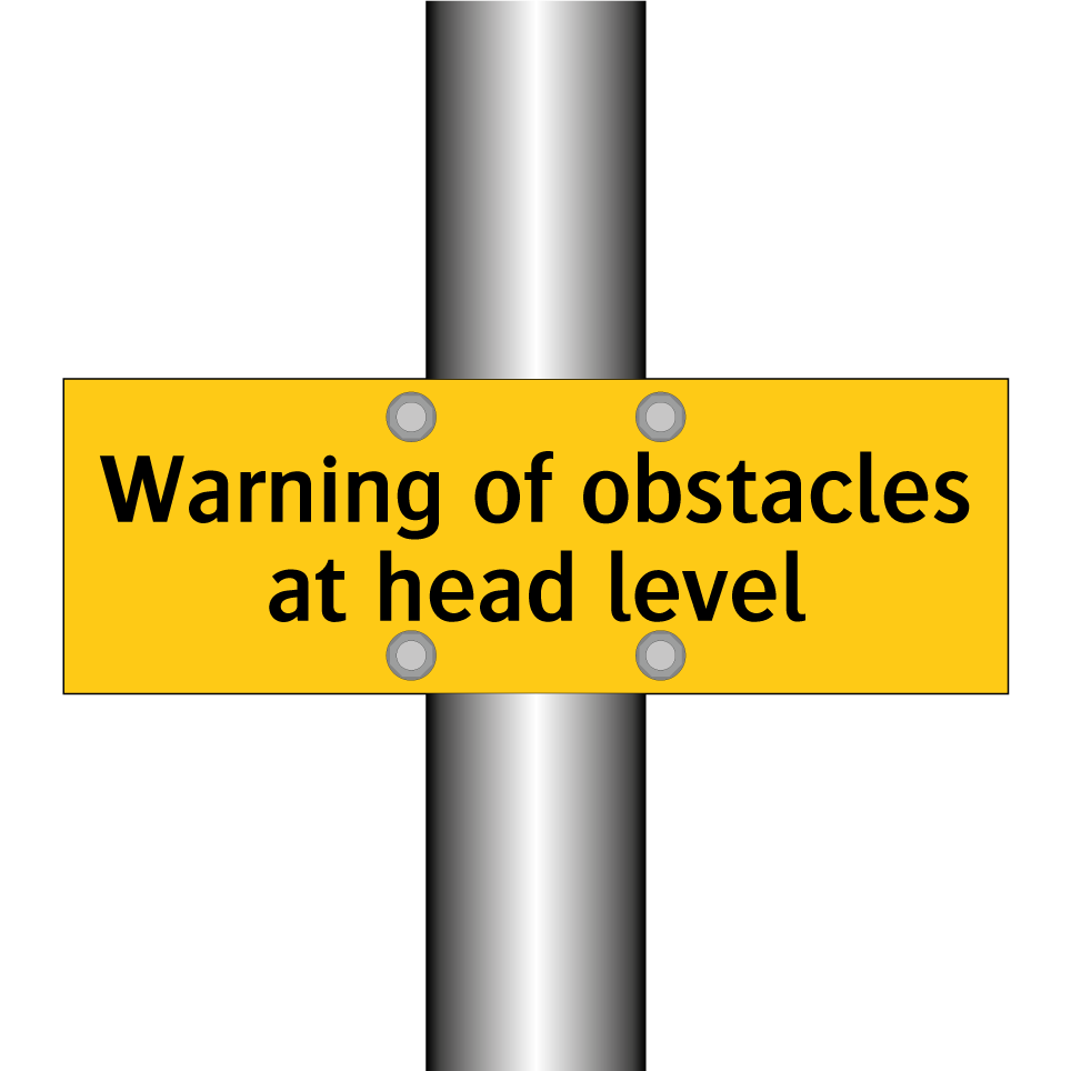 Warning of obstacles at head level