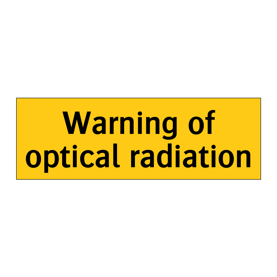 Warning of optical radiation