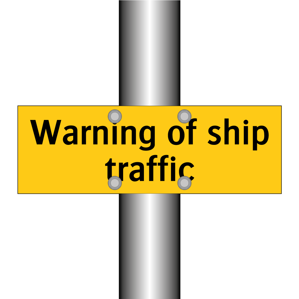 Warning of ship traffic