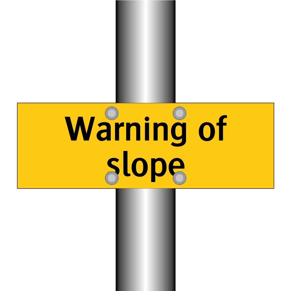 Warning of slope