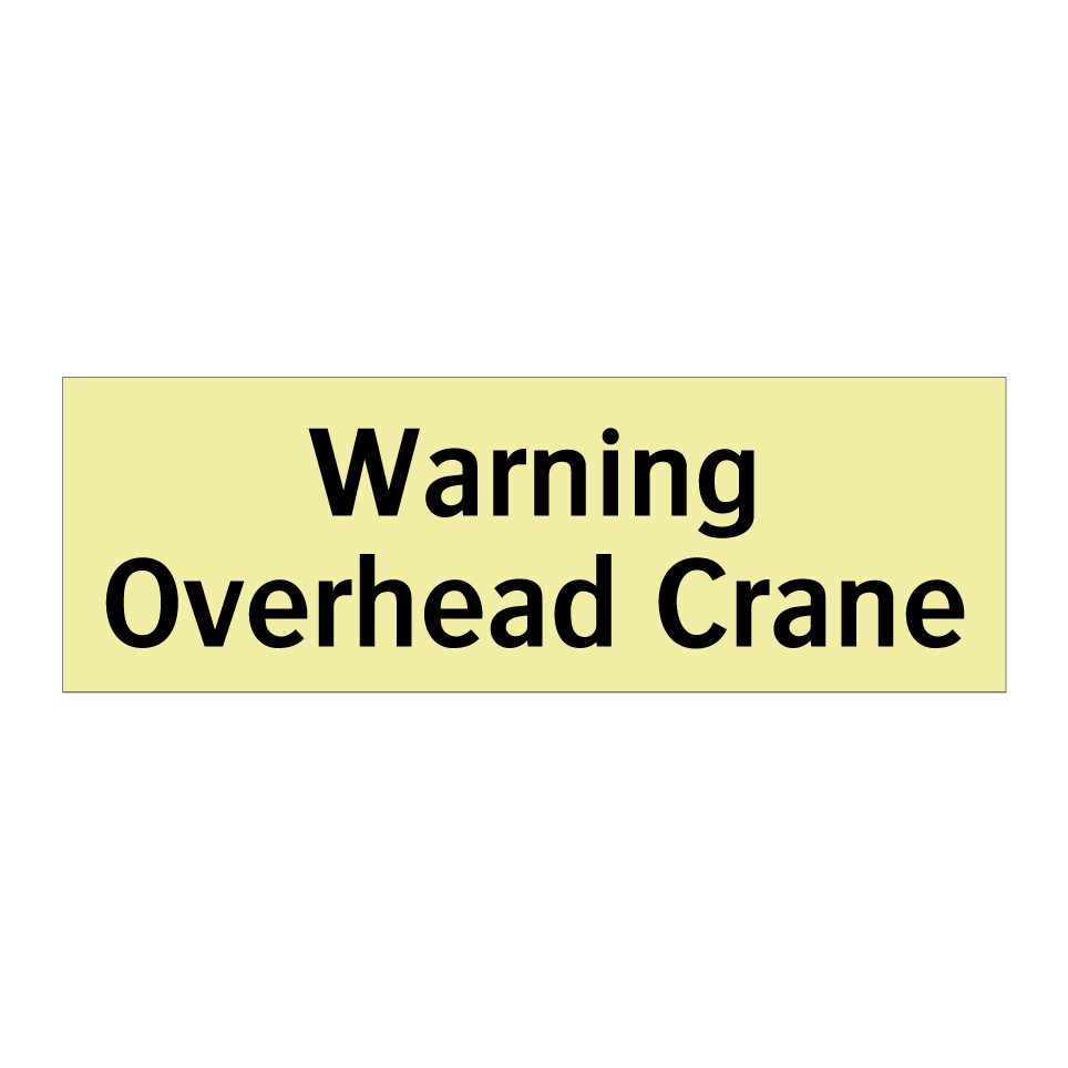 Warning Overhead Crane