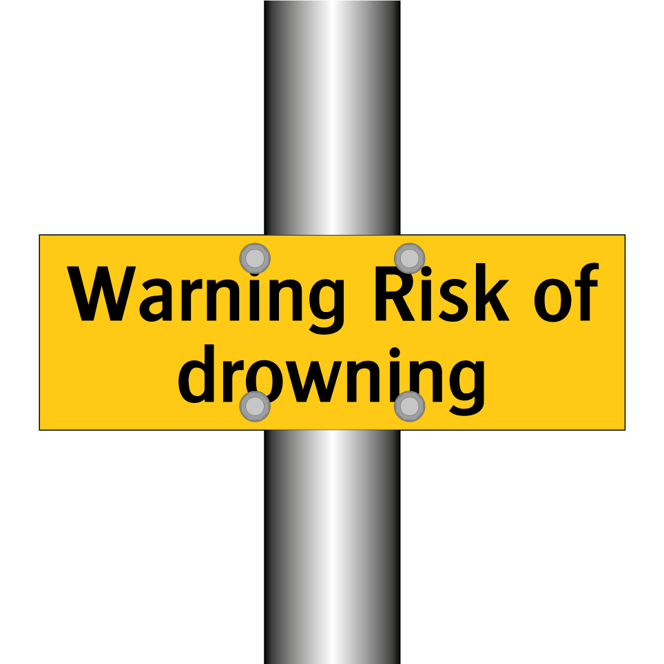 Warning Risk of drowning