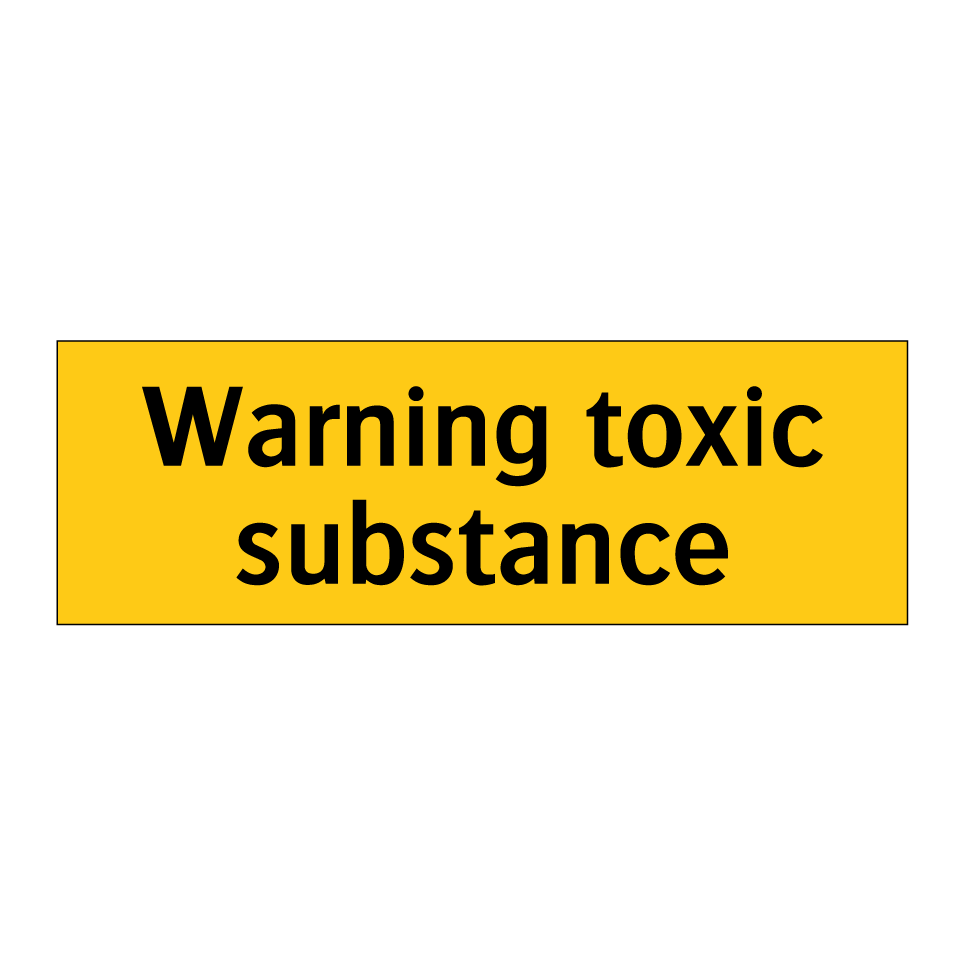 Warning toxic substance