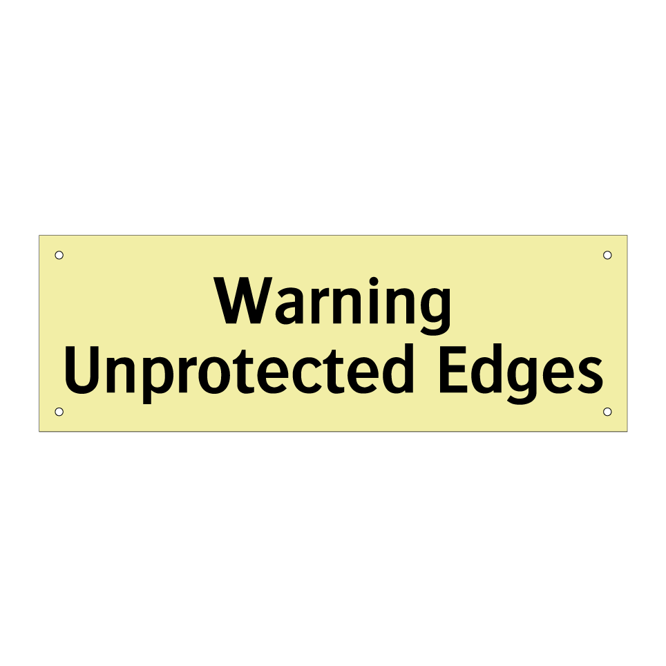 Warning Unprotected Edges