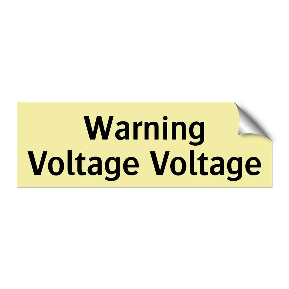 Warning Voltage Voltage