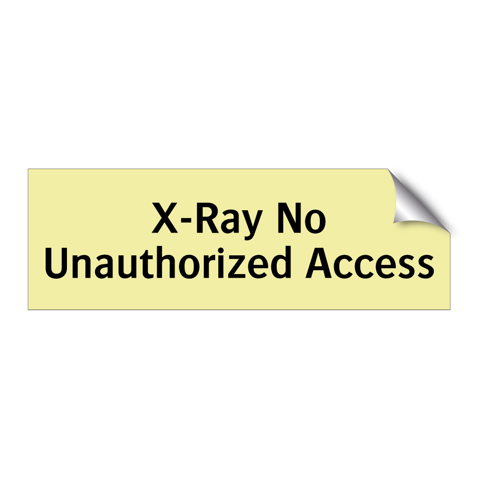 X-Ray No Unauthorized Access