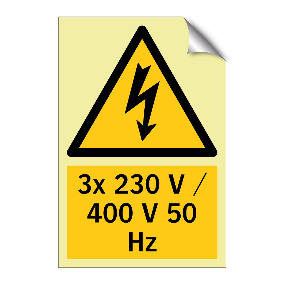 3x 230 V / 400 V 50 Hz