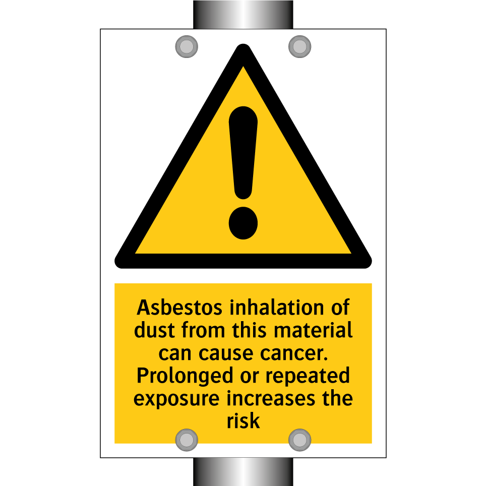 Asbestos inhalation of dust from this material can cause cancer. Prolonged or repeated exposure increases the risk