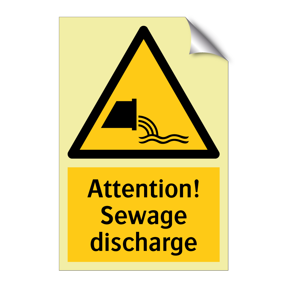 Attention! Sewage discharge
