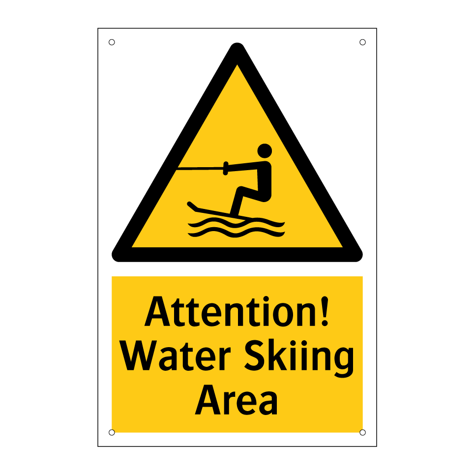 Attention! Water Skiing Area