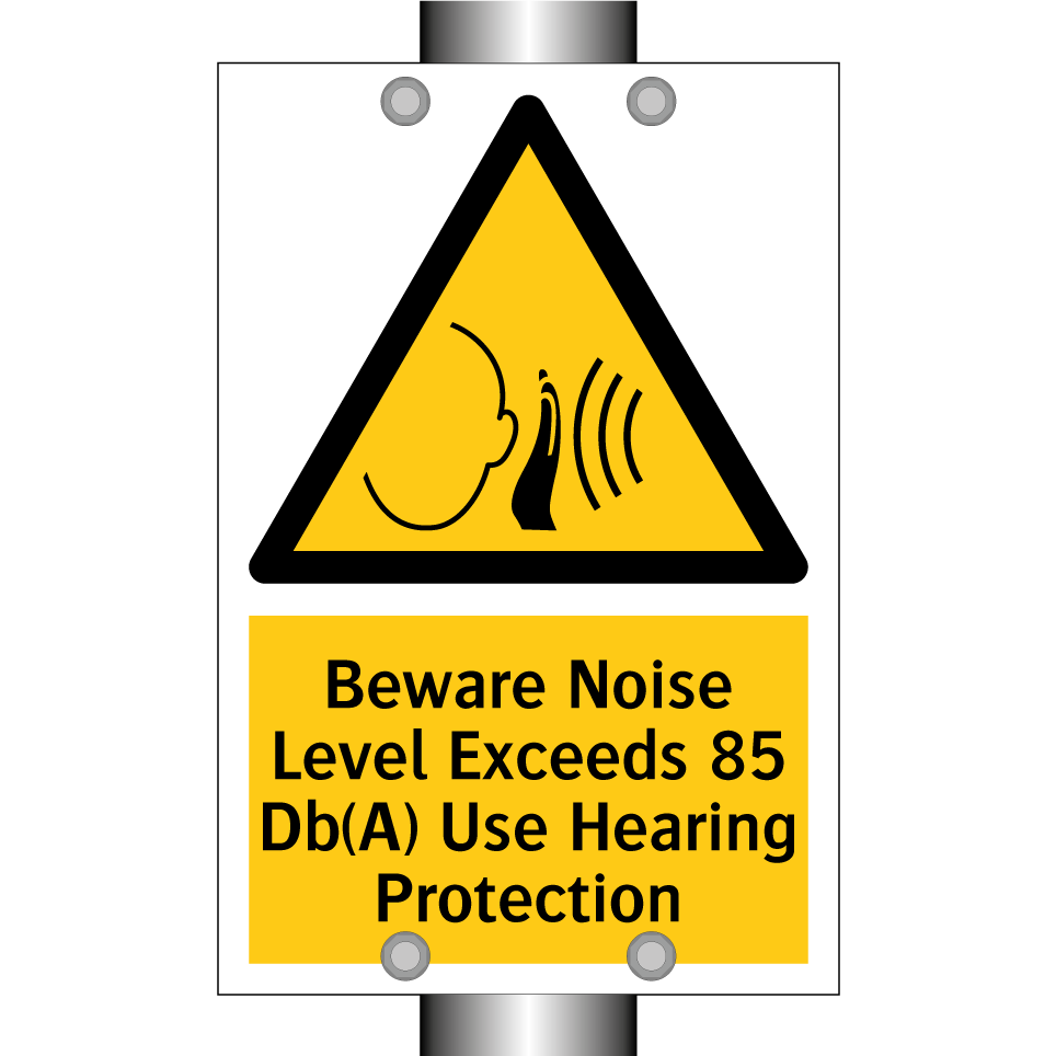 Beware Noise Level Exceeds 85 Db(A) Use Hearing Protection