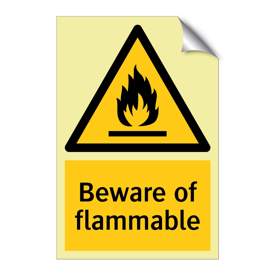 Beware of flammable