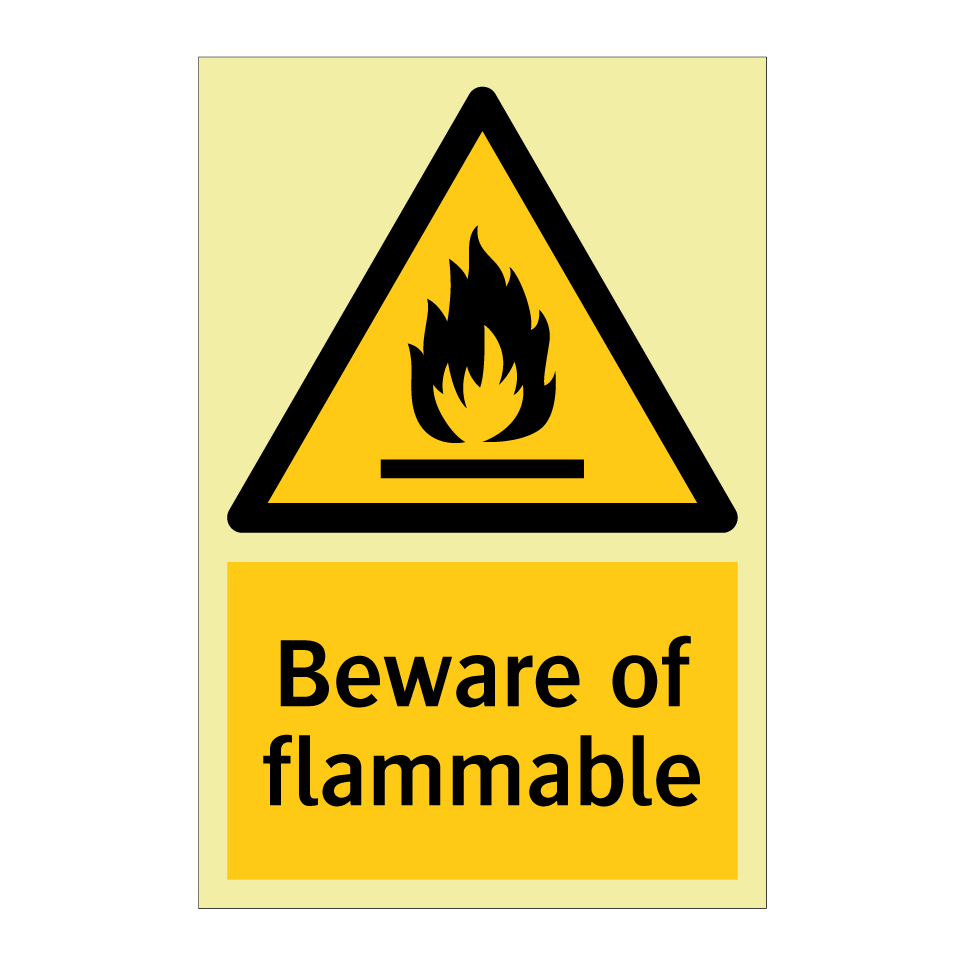 Beware of flammable