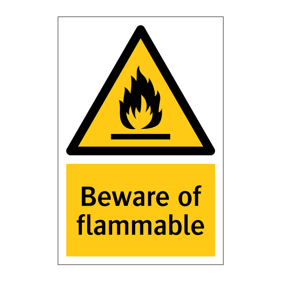 Beware of flammable