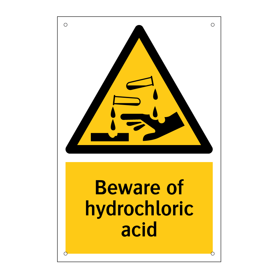 Beware of hydrochloric acid