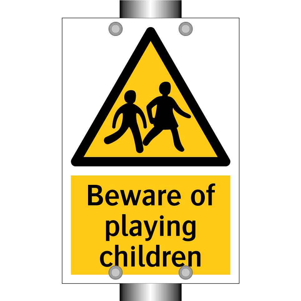 Beware of playing children