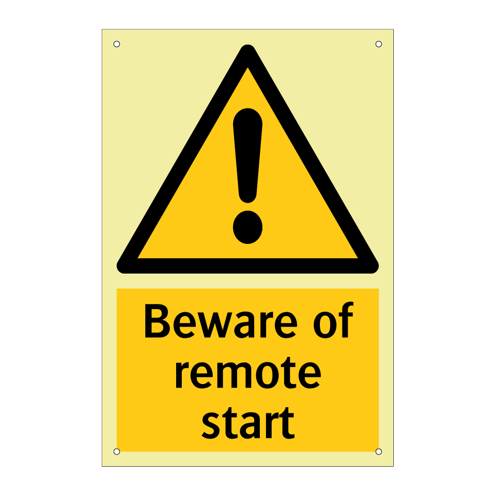 Beware of remote start