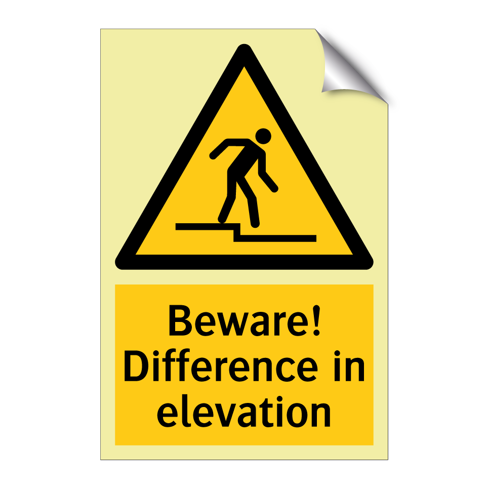Beware! Difference in elevation