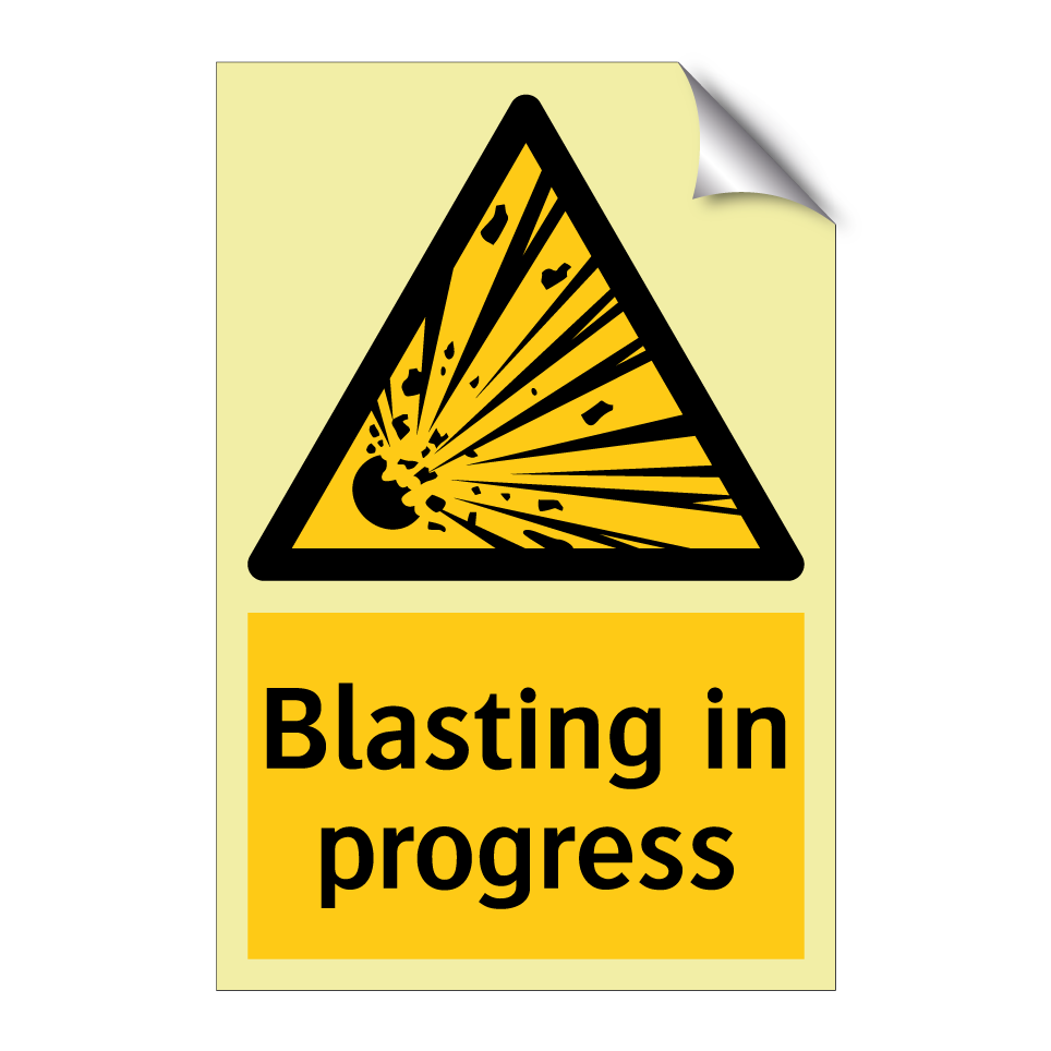 Blasting in progress