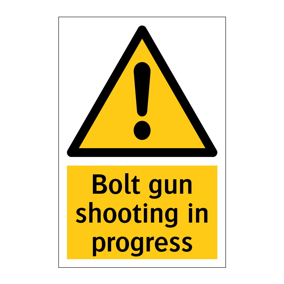 Bolt gun shooting in progress