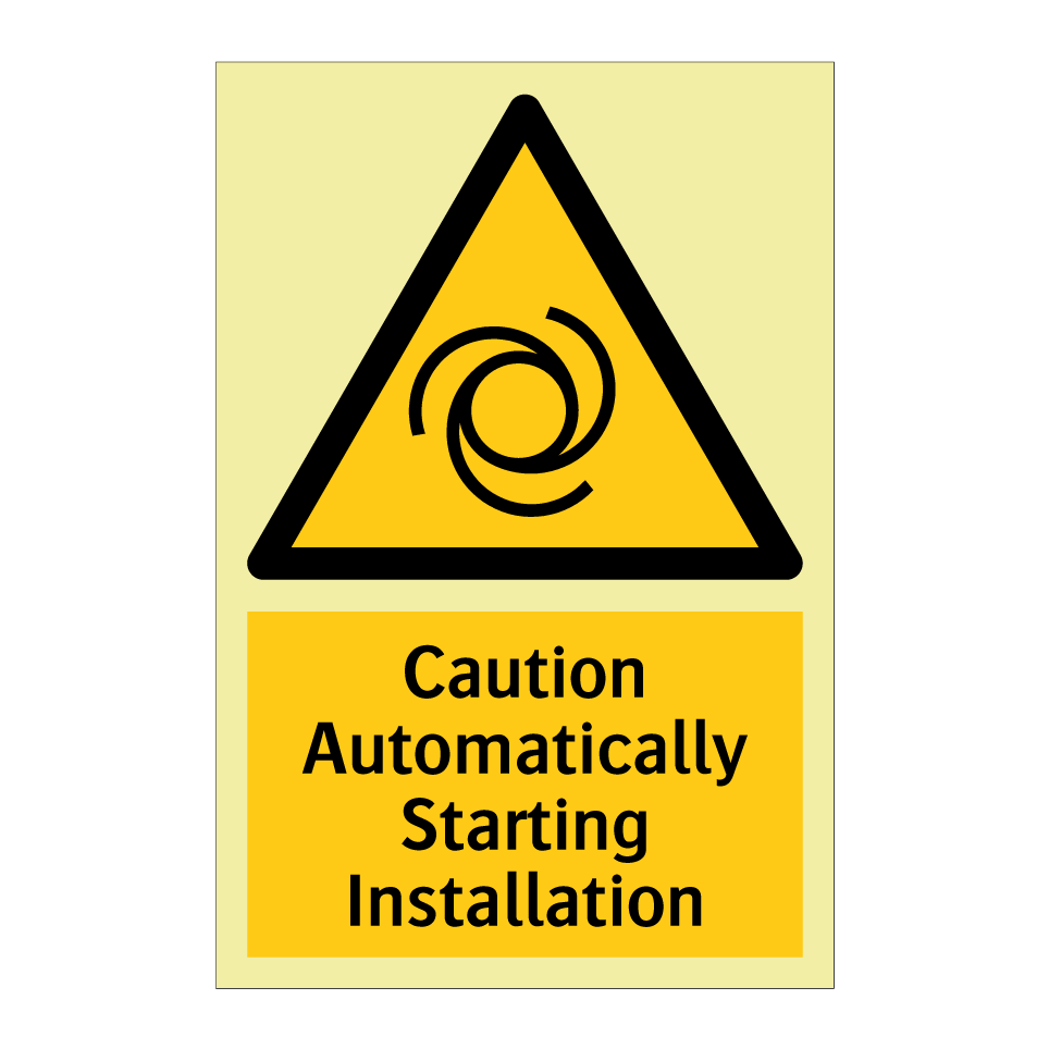 Caution Automatically Starting Installation