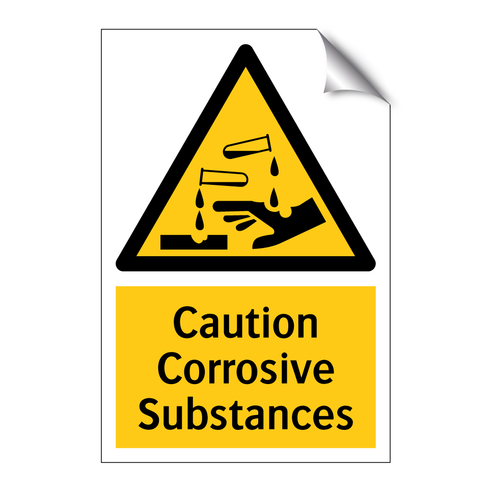 Caution Corrosive Substances