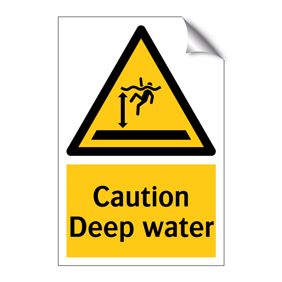 Caution Deep water