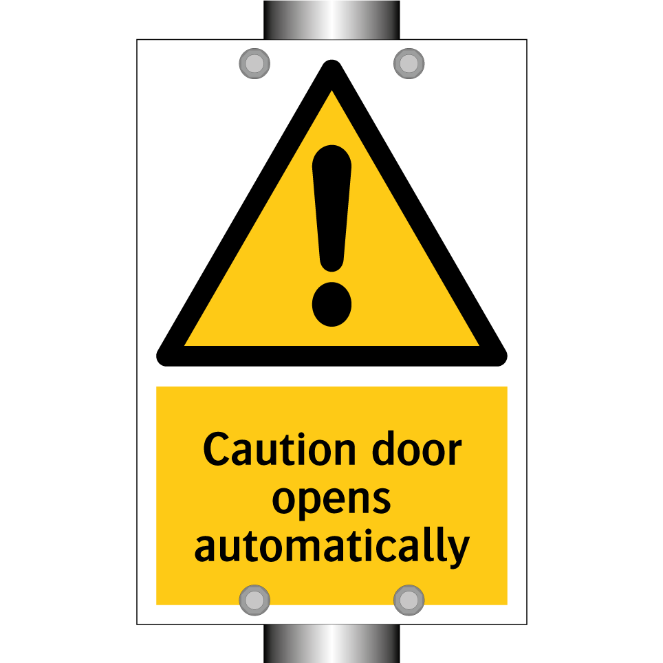Caution door opens automatically