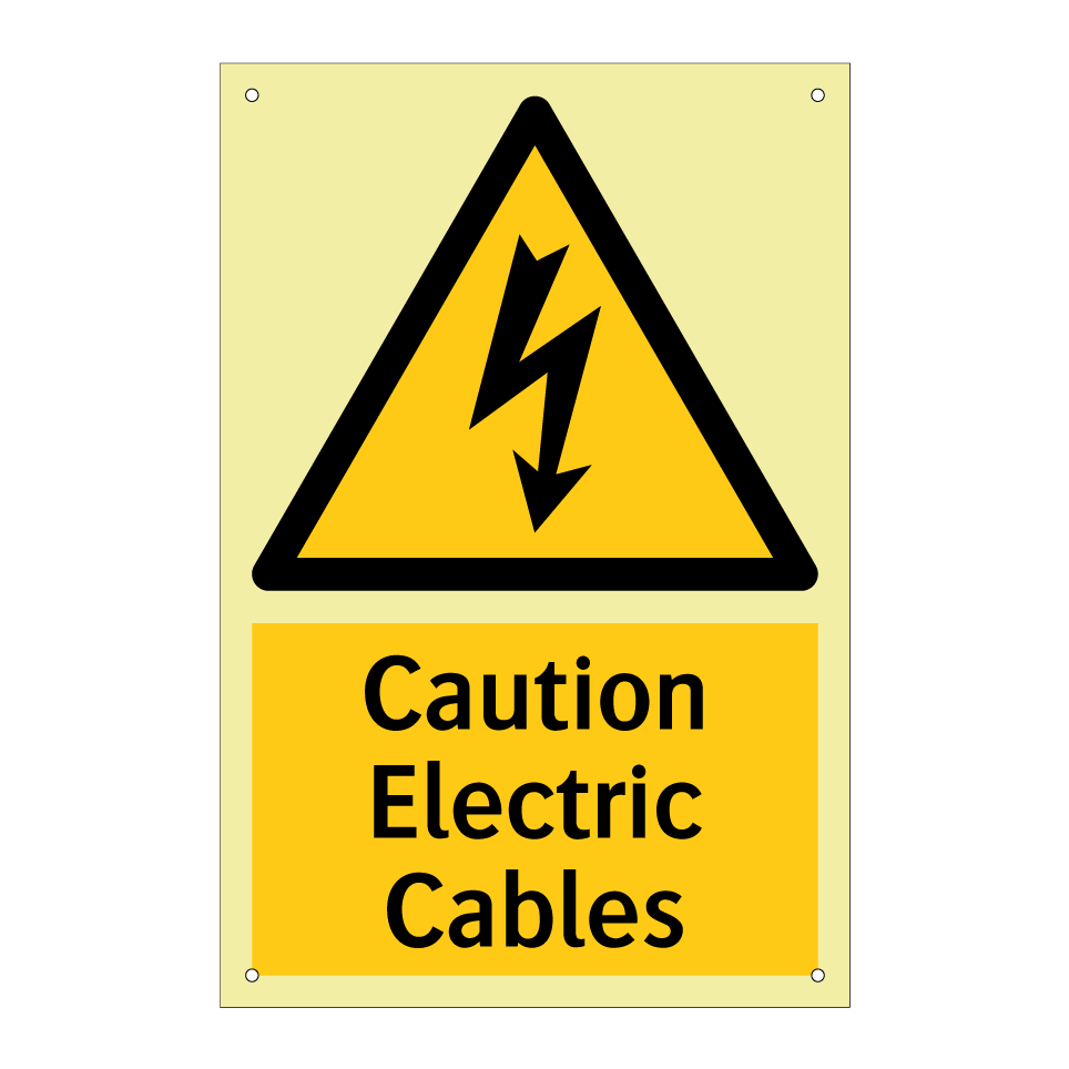 Caution Electric Cables