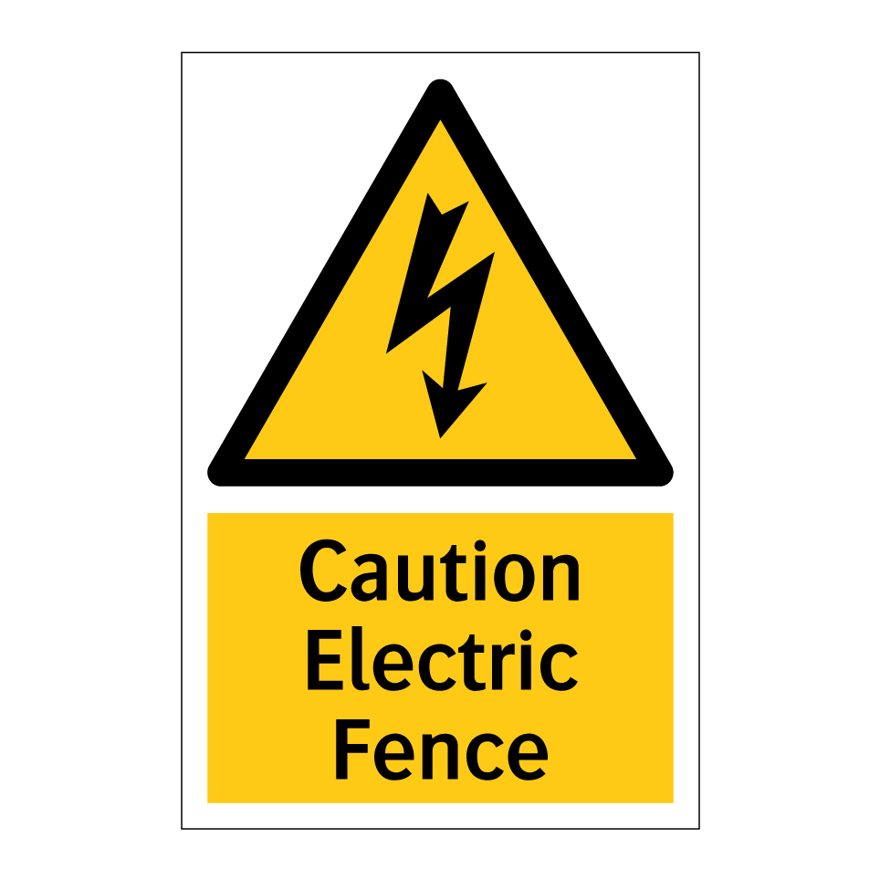 Caution Electric Fence