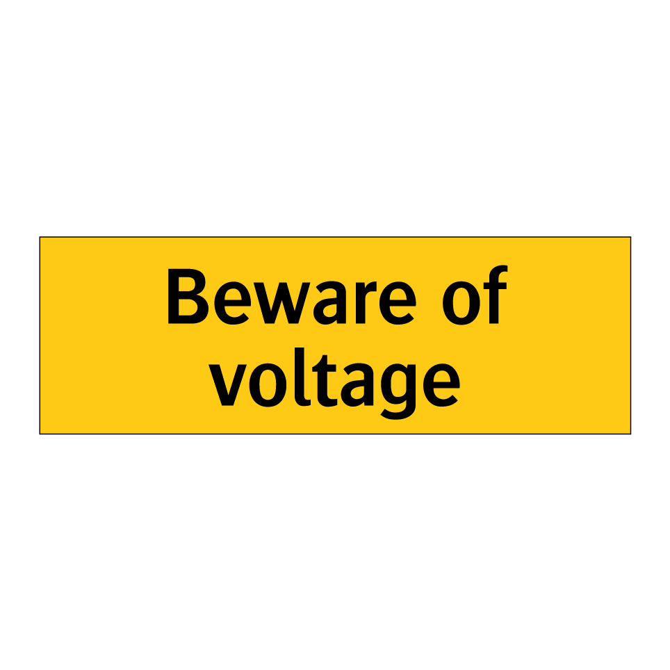 Beware of voltage