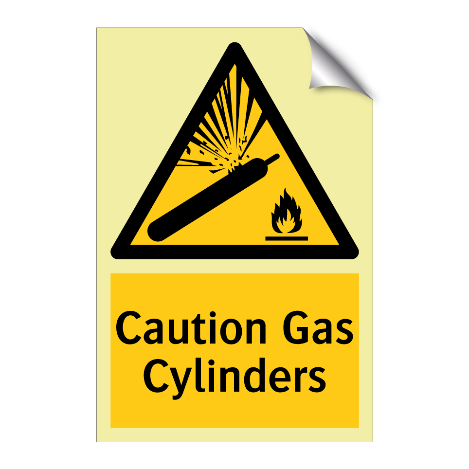 Caution Gas Cylinders