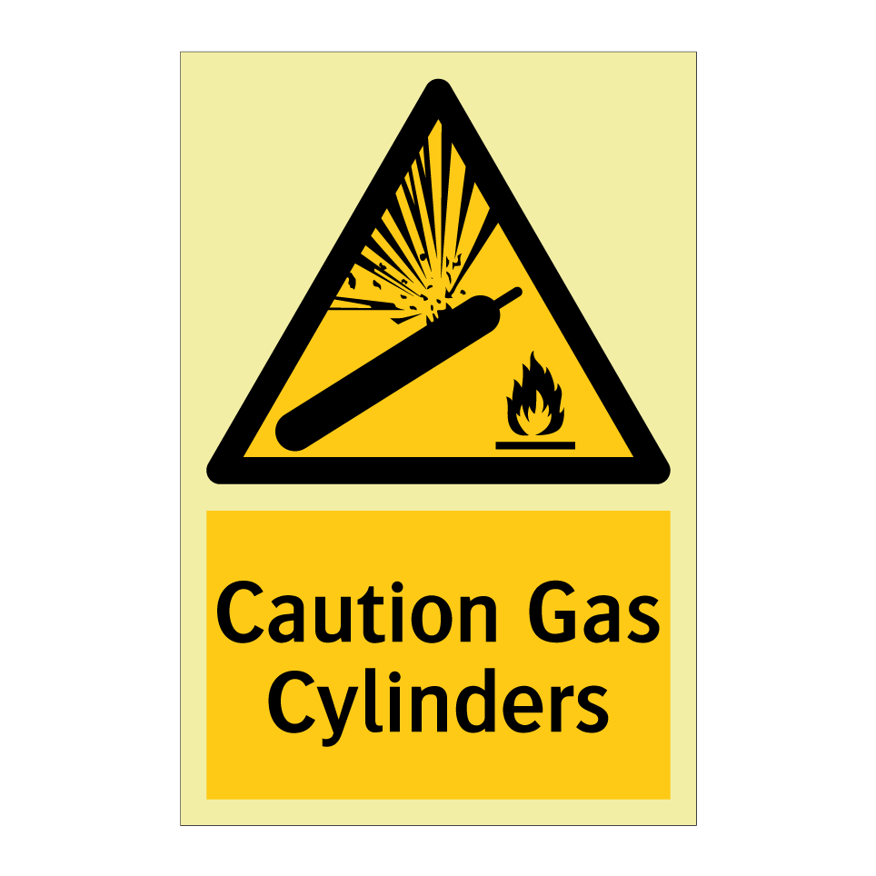 Caution Gas Cylinders
