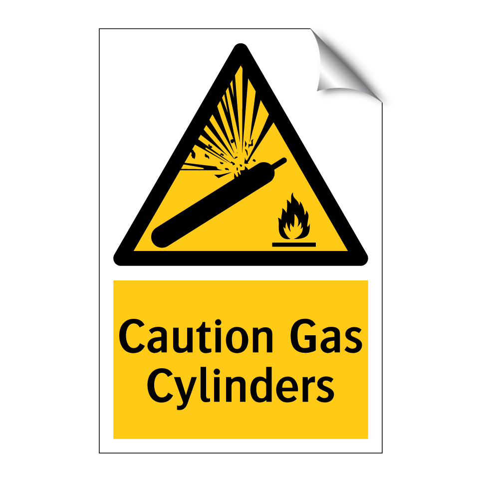 Caution Gas Cylinders