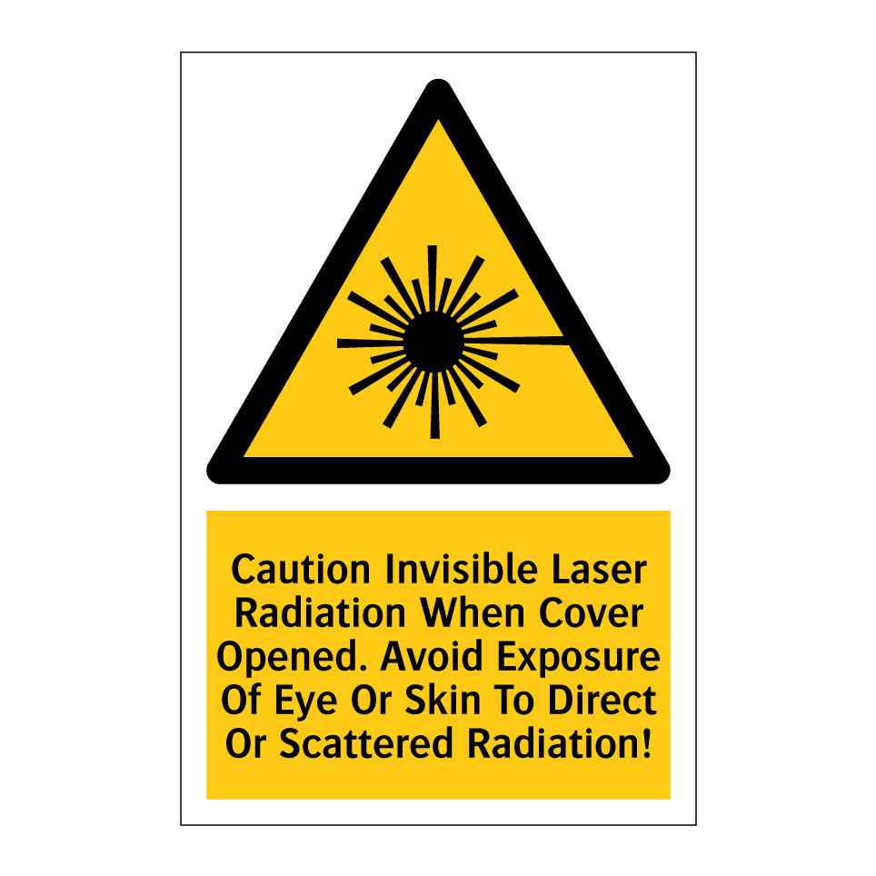 Caution Invisible Laser Radiation When Cover Opened. Avoid Exposure Of Eye Or Skin To Direct Or Scattered Radiation!