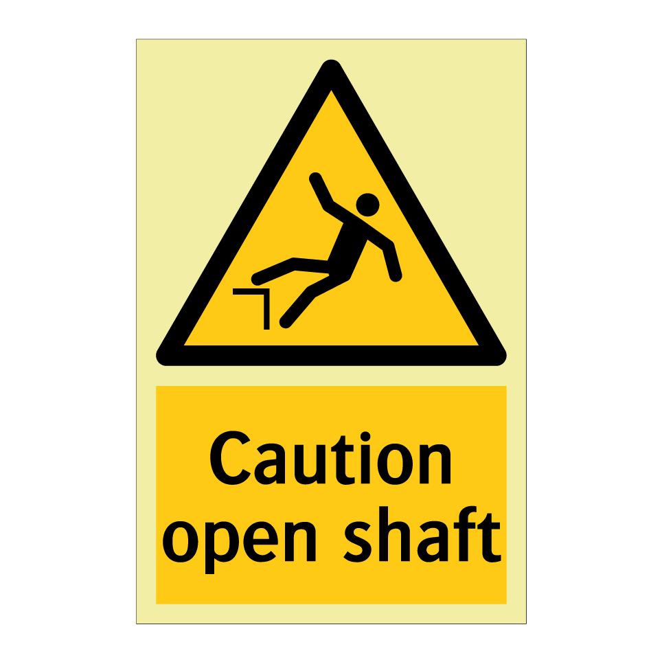 Caution open shaft